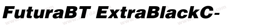 FuturaBT ExtraBlackC字体转换